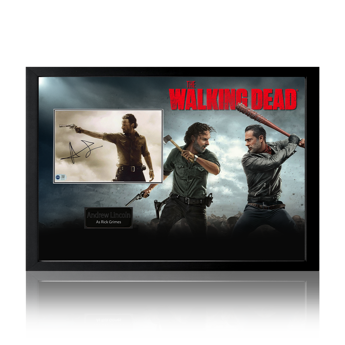 Andrew Lincoln Signed The Walking Dead Image Premium Frame