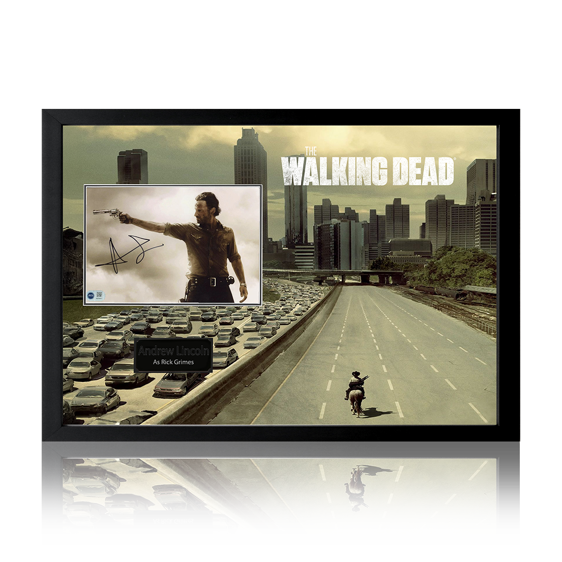 Andrew Lincoln Signed The Walking Dead Image Premium Frame