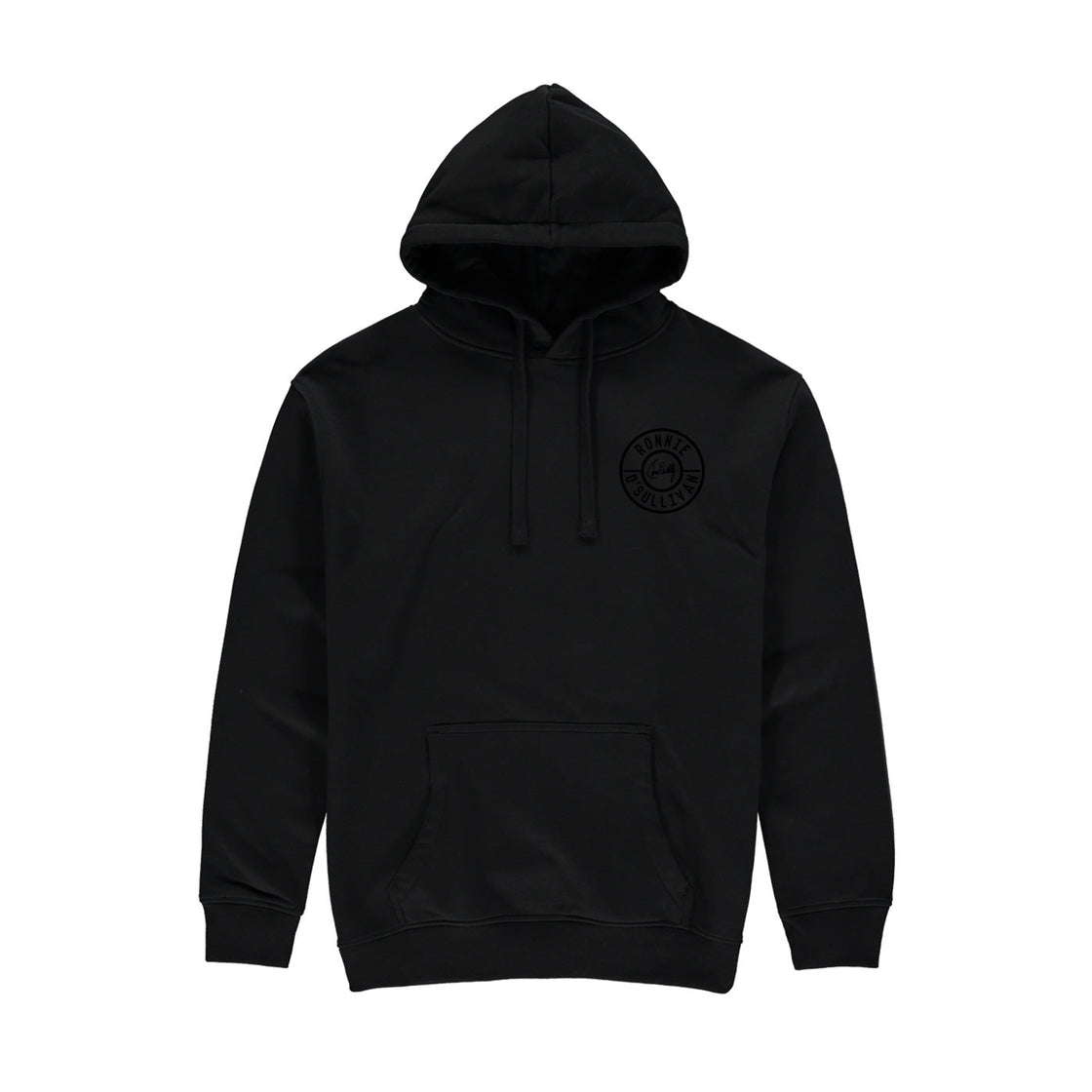 Retro Blackout Hoodie - Black