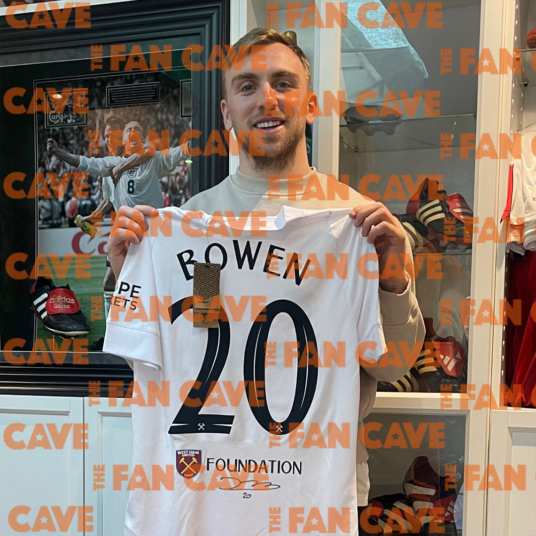 Jarrod Bowen Signed West Ham United 22/23 Away Shirt Premium Frame