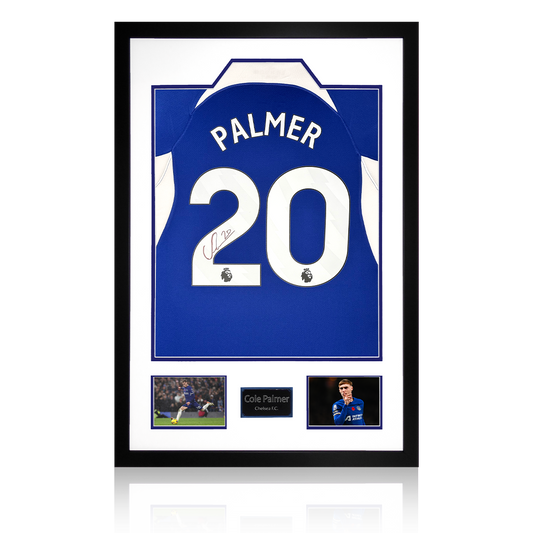 Cole Palmer Signed Chelsea Shirt Display