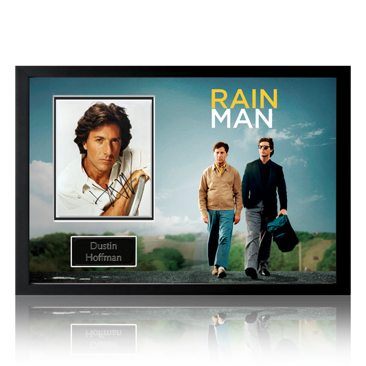 Dustin Hoffman Signed Rain Man Display