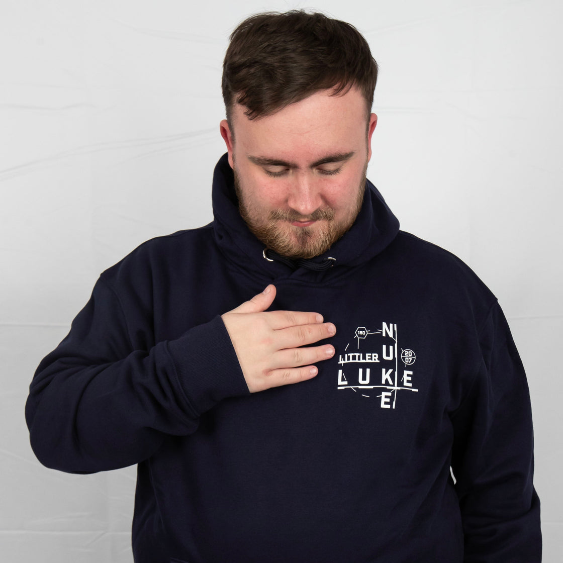 Luke Littler Blueprint Hoodie - Navy
