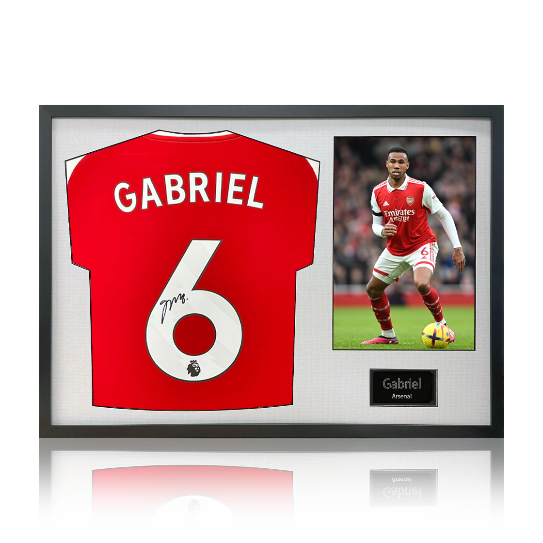 Gabriel Magalhães Signed Arsenal 24/25 Shirt Classic Frame