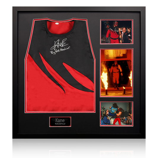 Kane Signed Shirt Display Inscribed "Big Red Machine" (JSA)