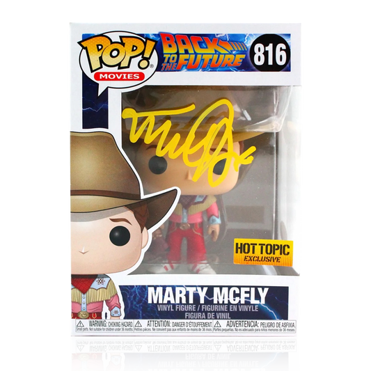 Michael J. Fox Signed Back to the Future Marty McFly Funko Pop! (JSA)