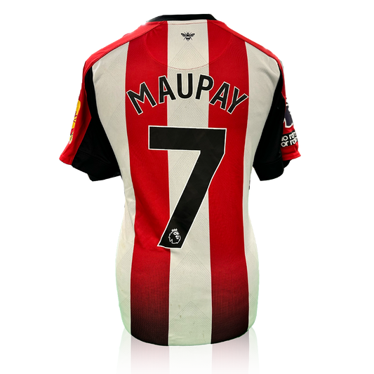 Neal Maupay Match Worn Brentford Shirt