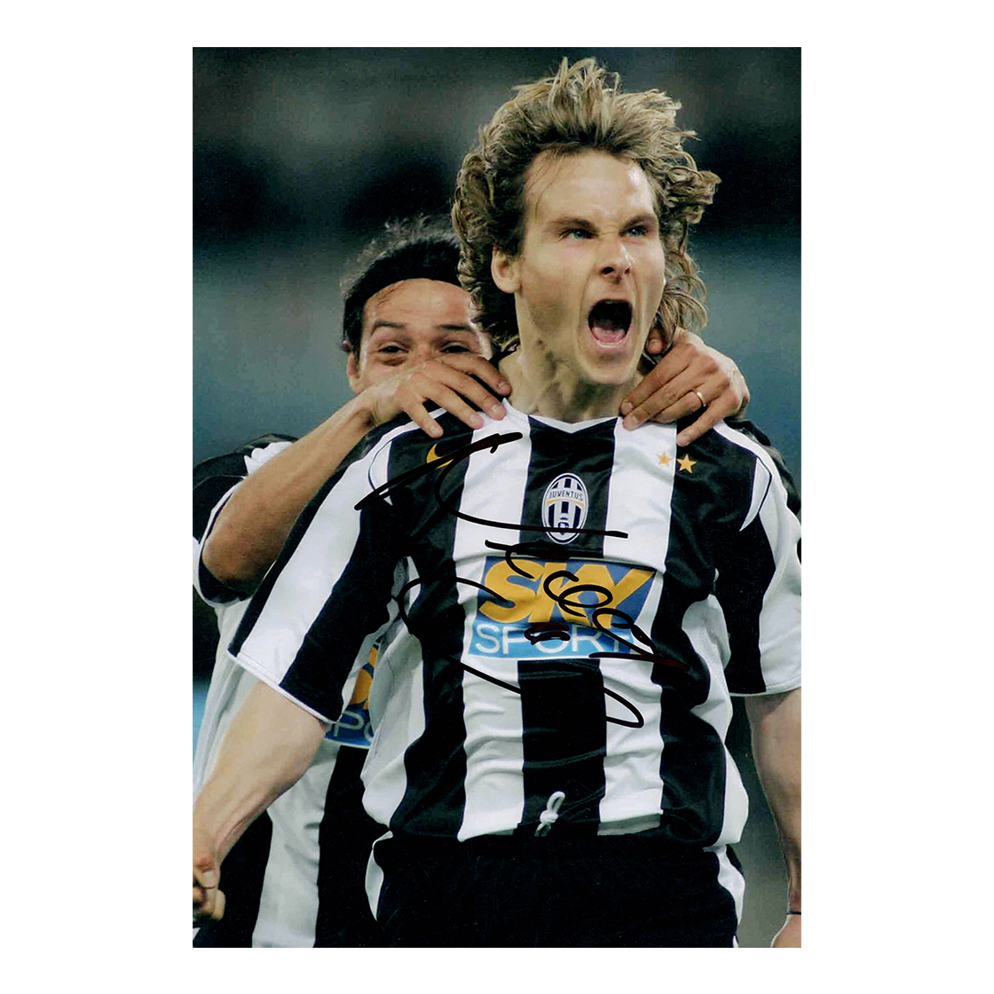 Pavel Nedvěd Signed Juventus 12x8 Image – The Fan Cave Memorabilia