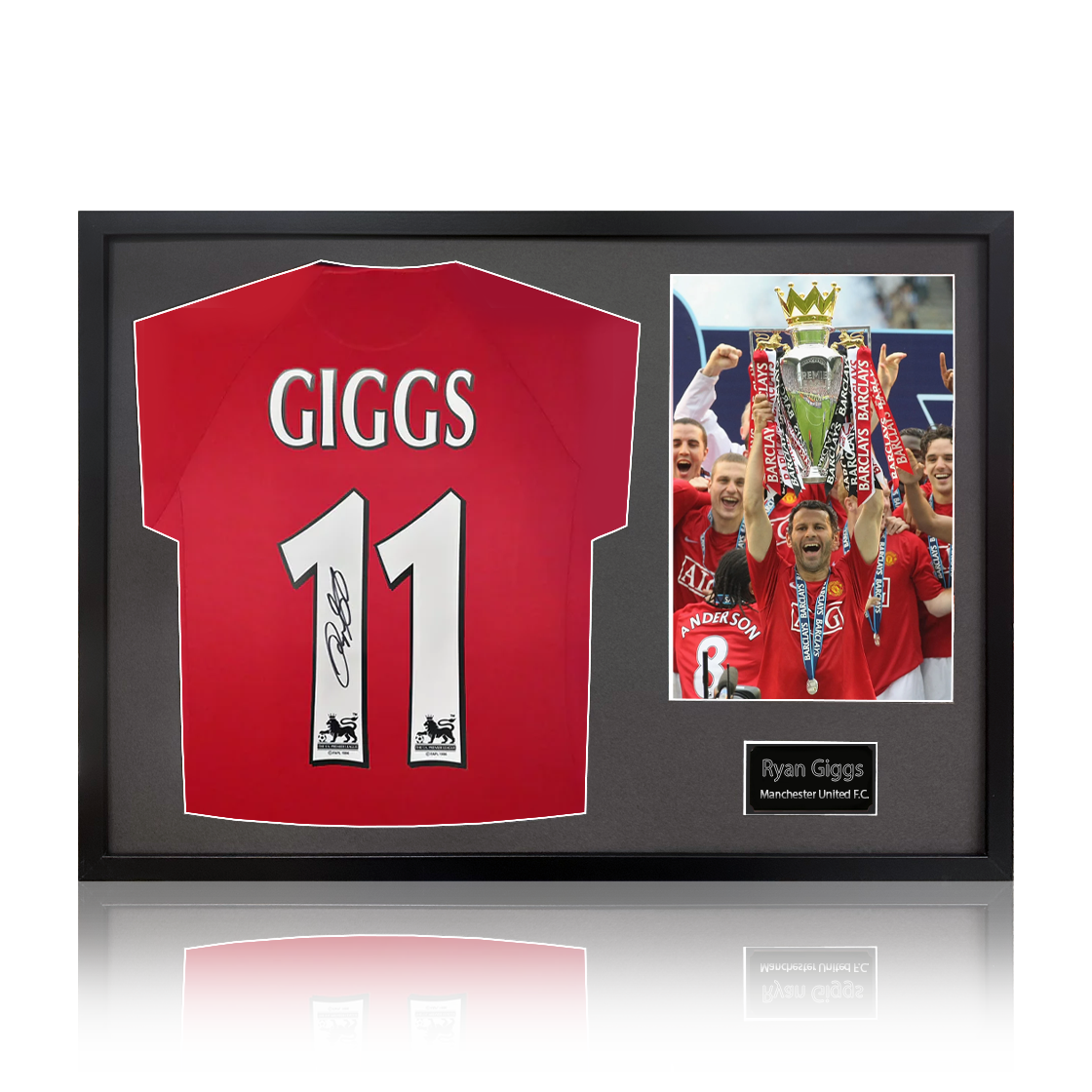 Ryan Giggs Signed Manchester United Shirt Classic Frame