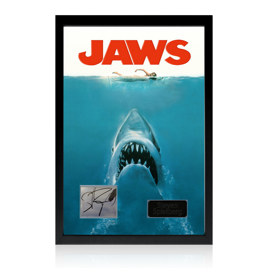 Steven Spielberg Signed Jaws Display