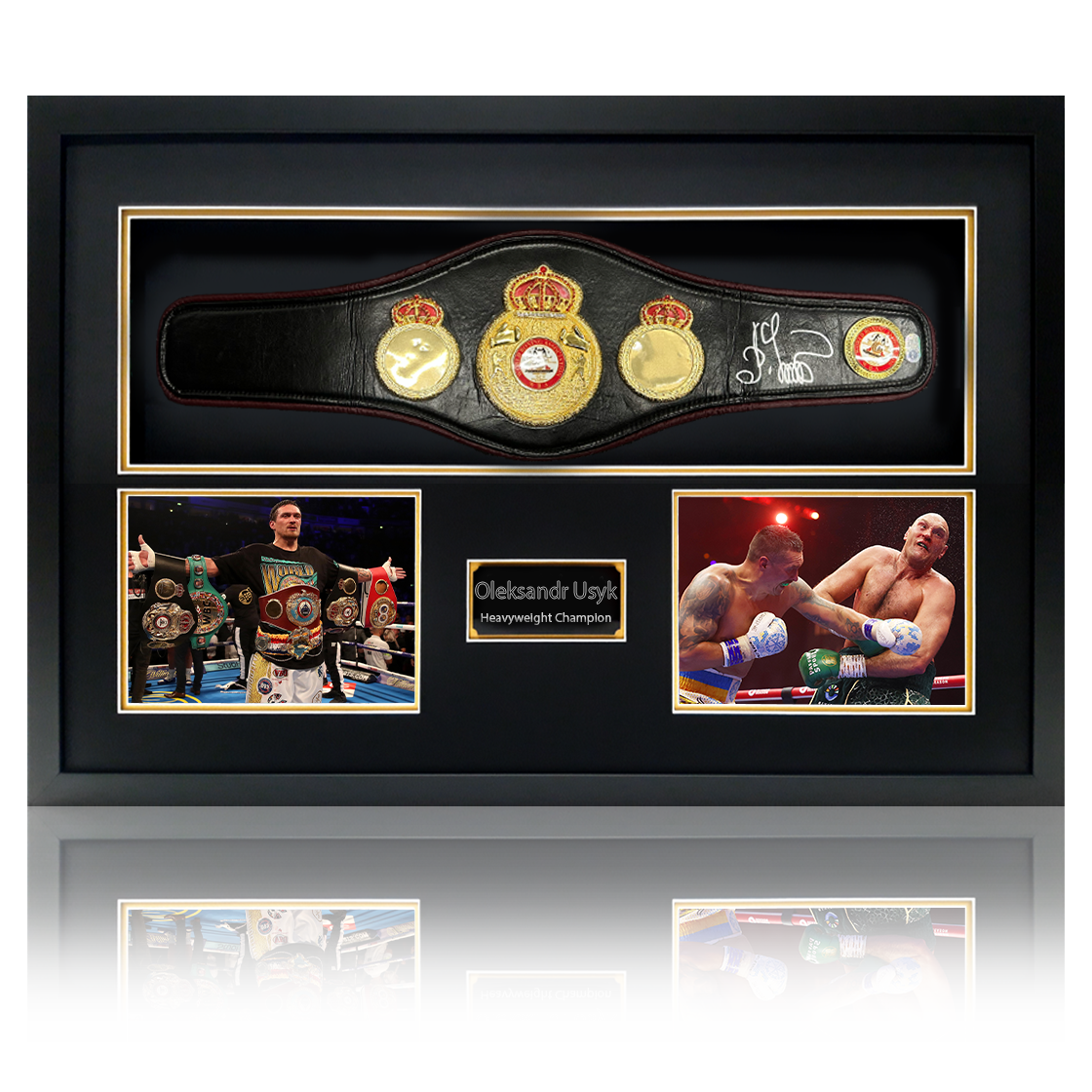 Oleksandr Usyk Signed Belt Premium Frame (ACG Cert)