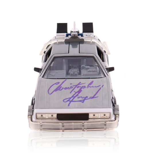 Christopher Lloyd Signed Back to the Future 1:24 Scale DeLorean #1 (Beckett)