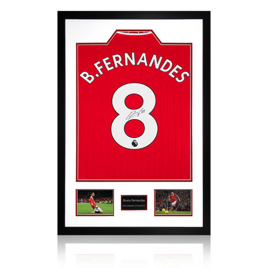 Bruno Fernandes Signed 22/23 Manchester United Framed Display