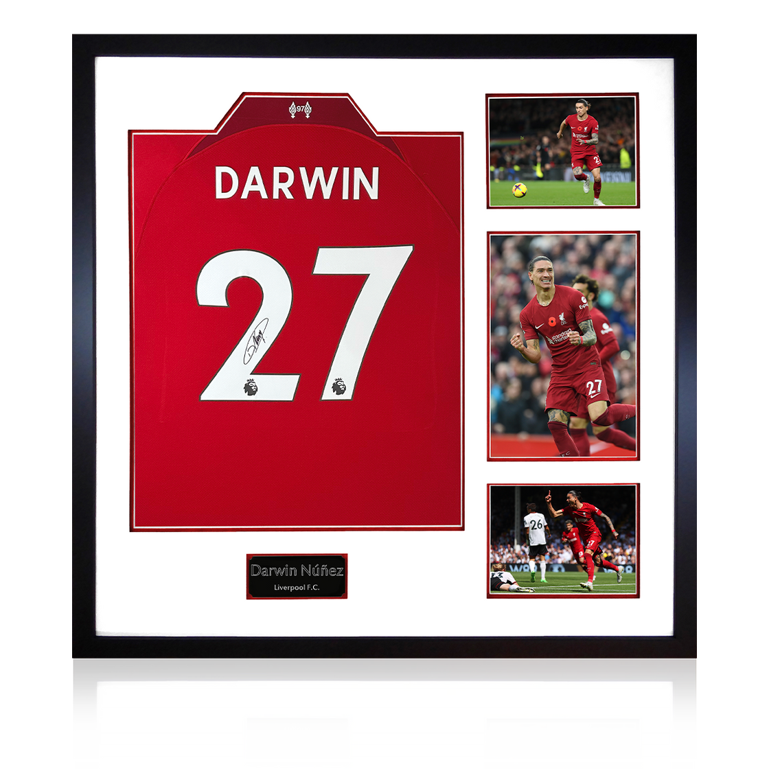 Darwin Núñez Signed Liverpool Shirt Elite Frame