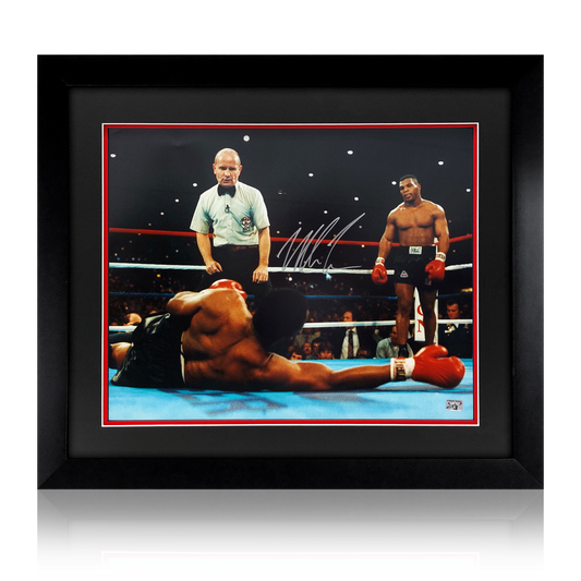 Mike Tyson Signed 20x16 Framed Display