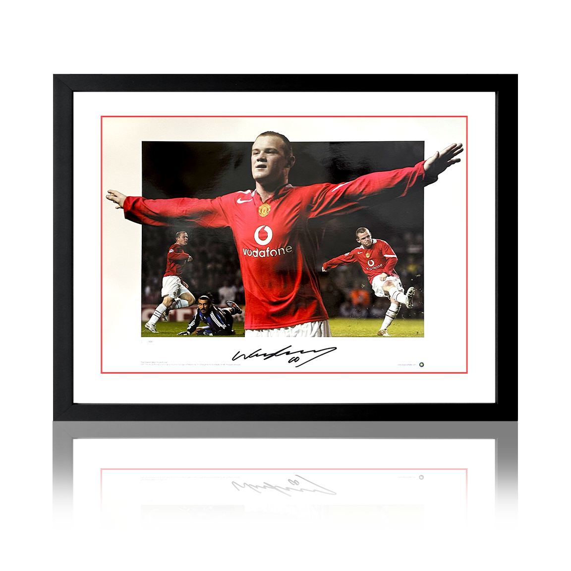 Wayne Rooney Signed Manchester United Deluxe Mount Frame – The Fan