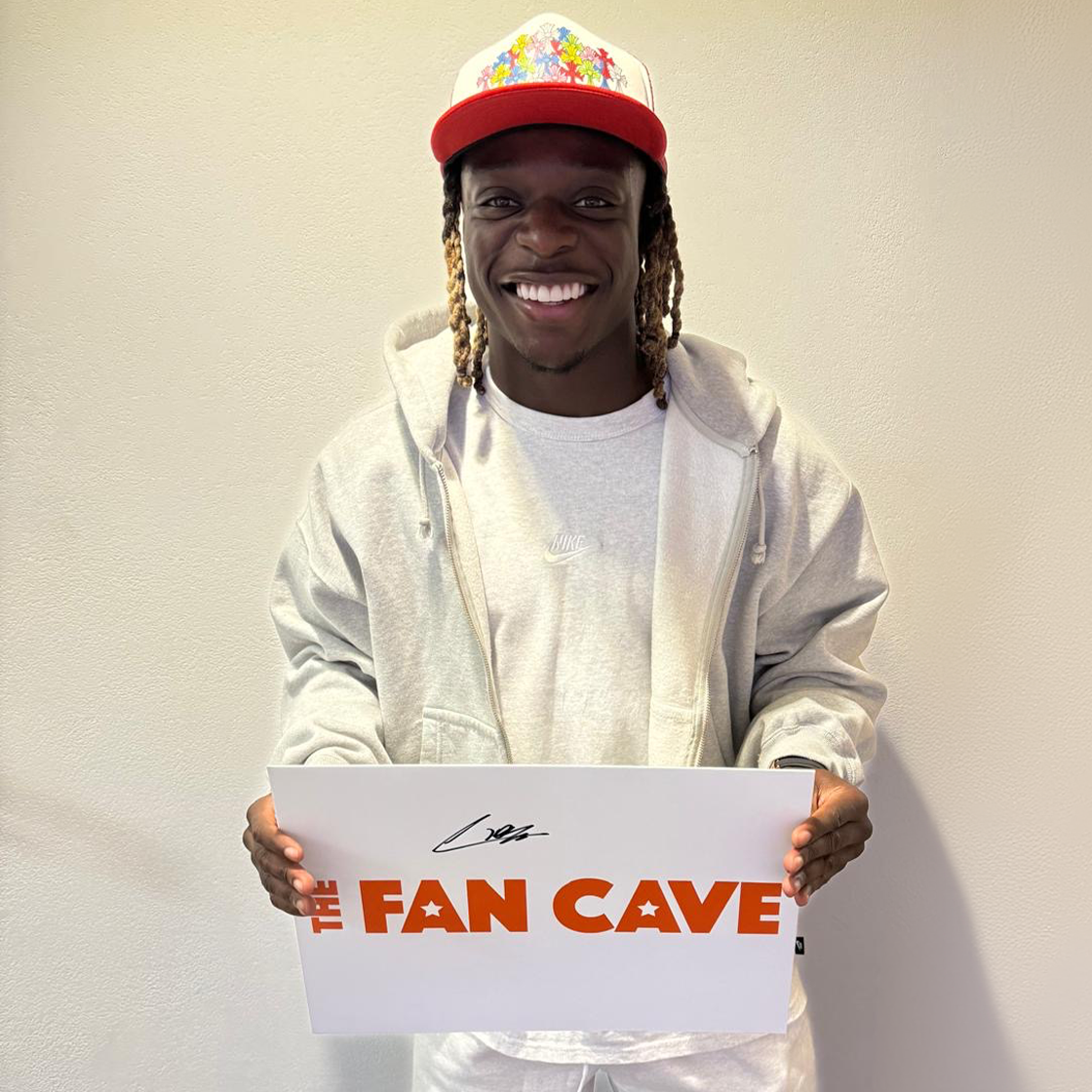 Jeremy Fan Sign Manchester City Star Jérémy Doku Signs Memorabilia with The Fan Cave M ...