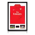 Sol Campbell Signed Arsenal 2009/10 Home Shirt Premium Frame