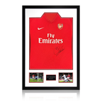 Sol Campbell Signed Arsenal 2009/10 Home Shirt Premium Frame