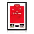 Sol Campbell Signed Arsenal 2009/10 Home Shirt Premium Frame