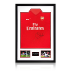 Sol Campbell Signed Arsenal 2009/10 Home Shirt Premium Frame