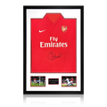Sol Campbell Signed Arsenal 2009/10 Home Shirt Premium Frame