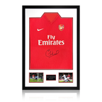 Sol Campbell Signed Arsenal 2009/10 Home Shirt Premium Frame