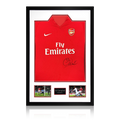 Sol Campbell Signed Arsenal 2009/10 Home Shirt Premium Frame