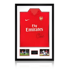 Sol Campbell Signed Arsenal 2009/10 Home Shirt Premium Frame
