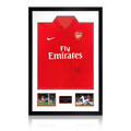 Sol Campbell Signed Arsenal 2009/10 Home Shirt Premium Frame