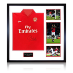 Sol Campbell Signed Arsenal 2009/10 Home Shirt Elite Frame