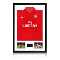 Sol Campbell Signed Arsenal 2009/10 Home Shirt Premium Frame