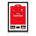 Sol Campbell Signed Arsenal 2009/10 Home Shirt Premium Frame