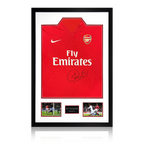 Sol Campbell Signed Arsenal 2009/10 Home Shirt Premium Frame