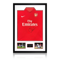Sol Campbell Signed Arsenal 2009/10 Home Shirt Premium Frame