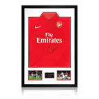 Sol Campbell Signed Arsenal 2009/10 Home Shirt Premium Frame