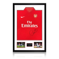 Sol Campbell Signed Arsenal 2009/10 Home Shirt Premium Frame