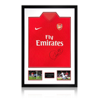 Sol Campbell Signed Arsenal 2009/10 Home Shirt Premium Frame