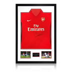 Sol Campbell Signed Arsenal 2009/10 Home Shirt Premium Frame