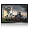 Glen Powell, Daisy Edgar-Jones, Anthony Ramos & Lee Isaac Chung Signed Twisters Image Premium Frame #1 (AFTAL Authenticated)