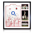 Squad Signed England Rugby Shirt Elite Frame