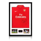 Sol Campbell Signed Arsenal 2009/10 Home Shirt Premium Frame