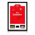Sol Campbell Signed Arsenal 2009/10 Home Shirt Premium Frame