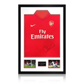 Sol Campbell Signed Arsenal 2009/10 Home Shirt Premium Frame