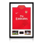 Sol Campbell Signed Arsenal 2009/10 Home Shirt Premium Frame