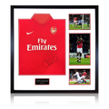 Sol Campbell Signed Arsenal 2009/10 Home Shirt Elite Frame