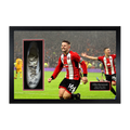 Ollie Norwood Signed & Match-Worn Sheffield United Boot Iconic Frame