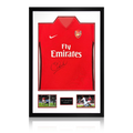 Sol Campbell Signed Arsenal 2009/10 Home Shirt Premium Frame
