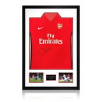 Sol Campbell Signed Arsenal 2009/10 Home Shirt Premium Frame