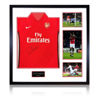 Sol Campbell Signed Arsenal 2009/10 Home Shirt Elite Frame